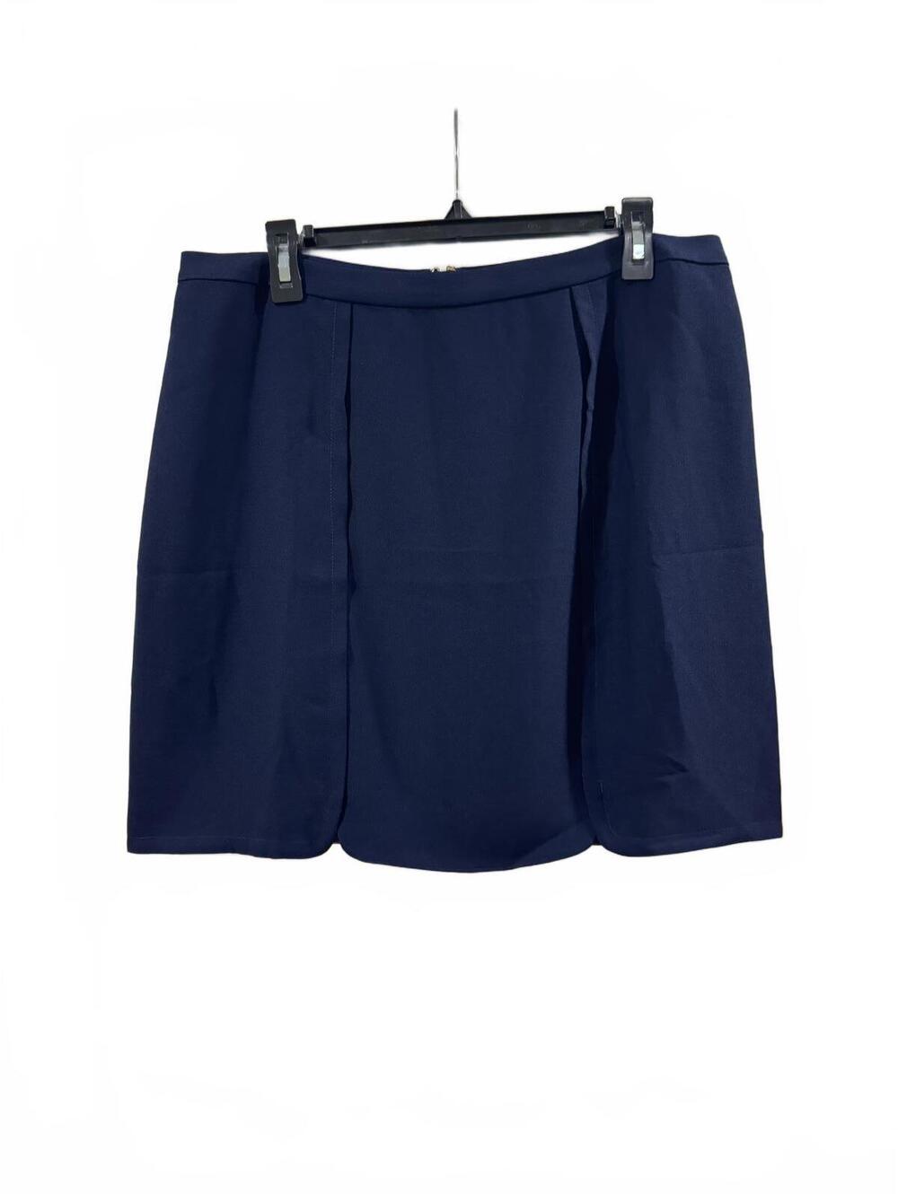 NWT Draper James Margaret Navy Scallop Hem Mini Skirt Size 12 Preppy Chic - Picture 3 of 9